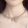 Joy Jewels Ras de cou Heart Steel